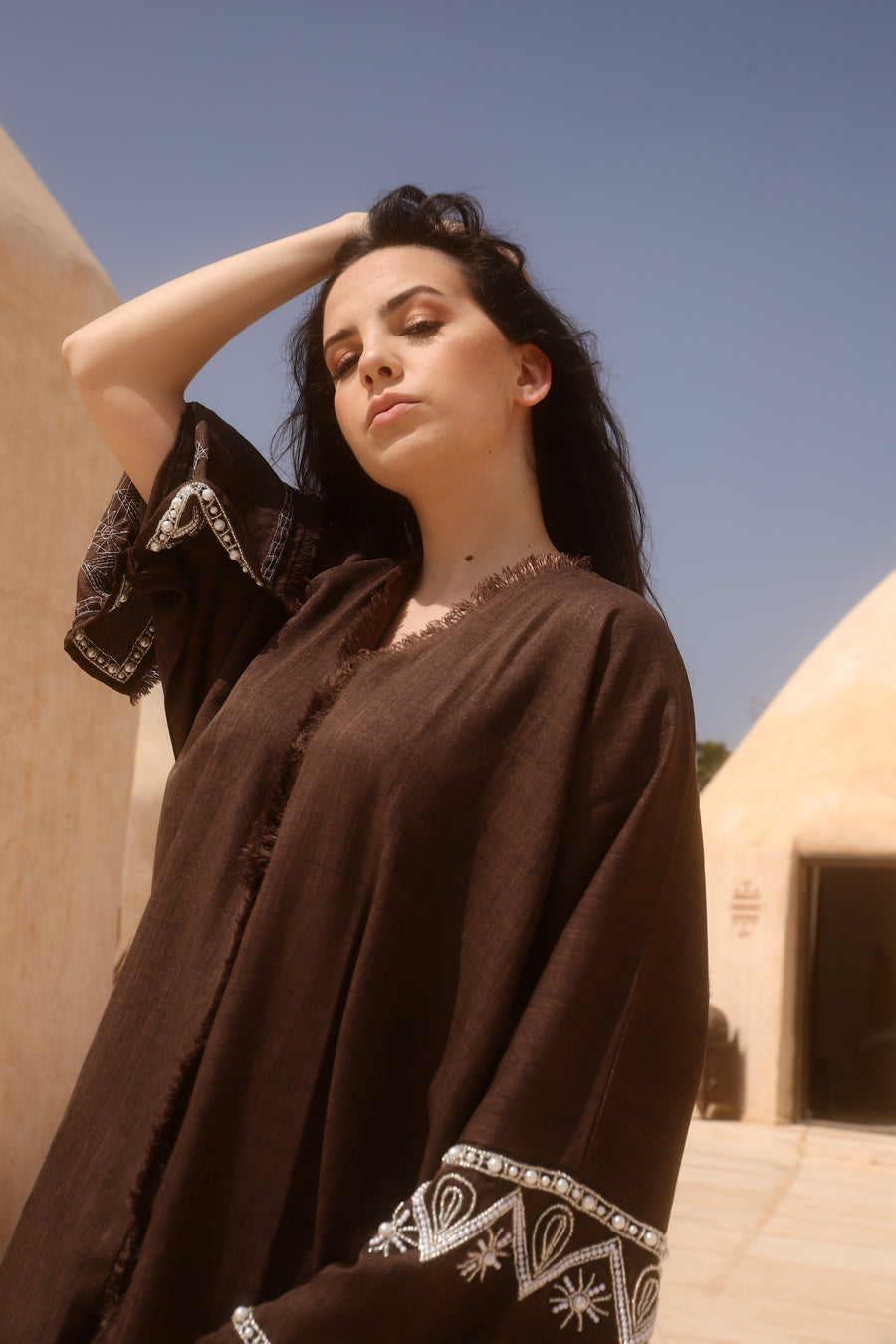 Enchant Abaya - Brown